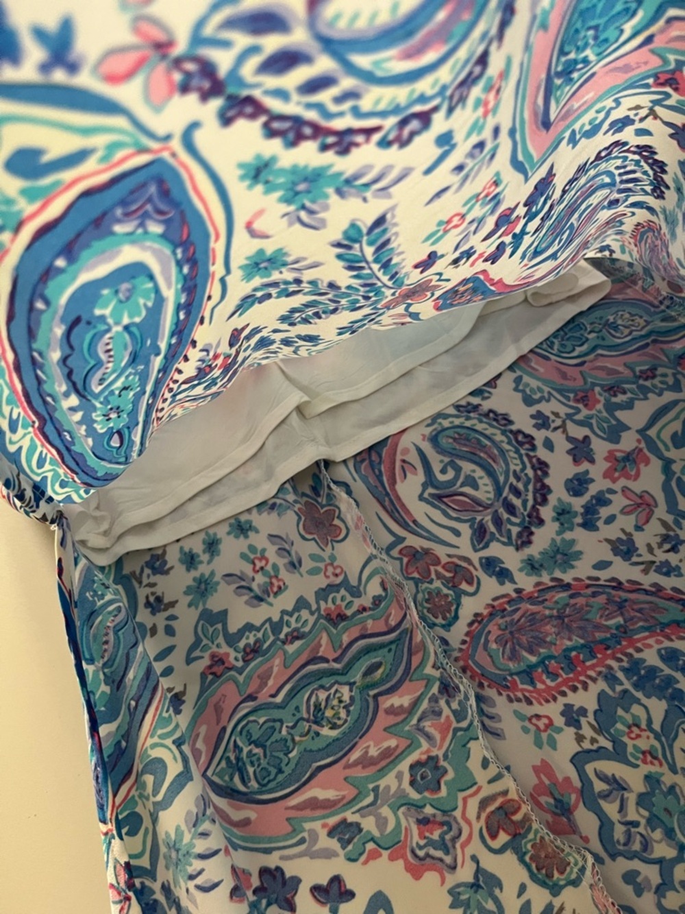Mable High-Rise Paisley Midaxi Skirt in Light Blue with matchy top size small - Picture 10 of 16